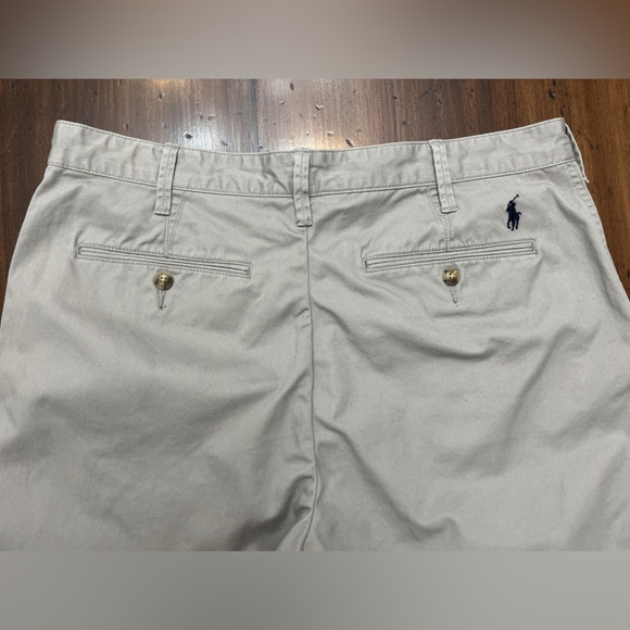 Polo Ralph Lauren Rugged Chino Surplus Shorts Size 34 Gray Khaki Preppy Golf EUC - Picture 9 of 16